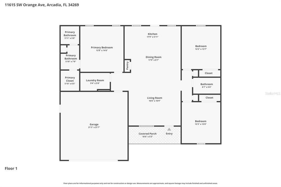 2D floor plan layout of this home in , Arcadia, FL (Image 4).
