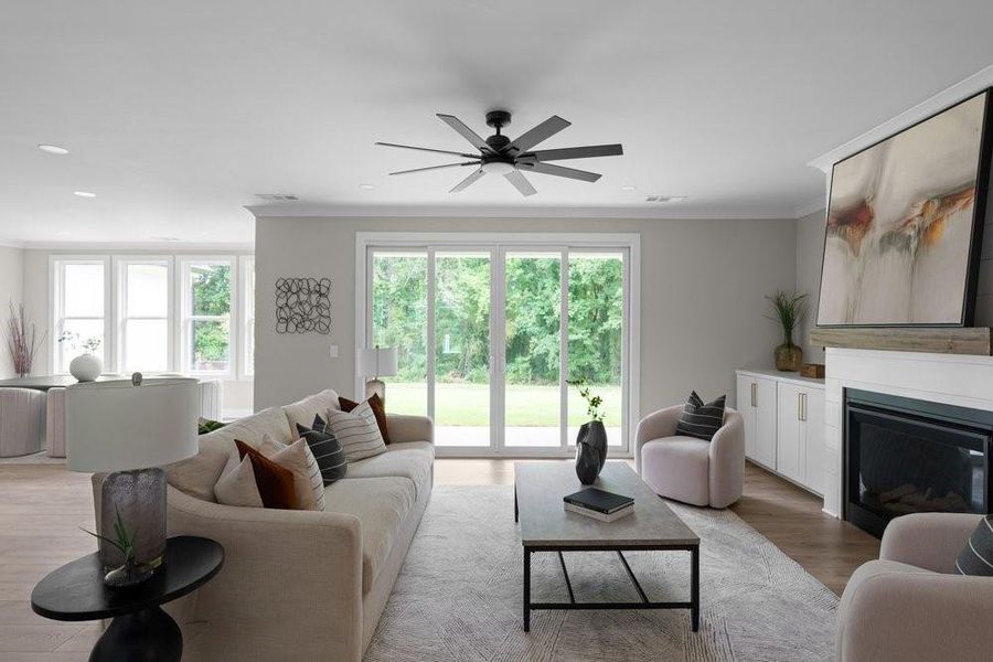 Furnished interior view inside a new home in , Lilburn (Image 7).