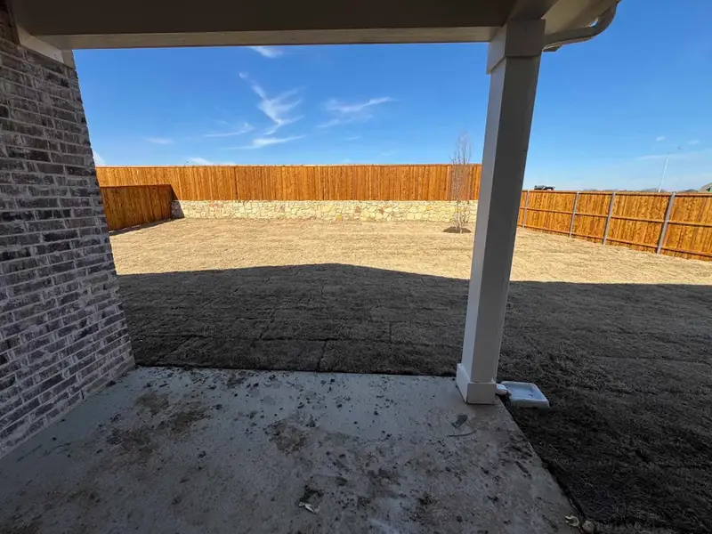 Covered Patio and Backyard Construction Progress