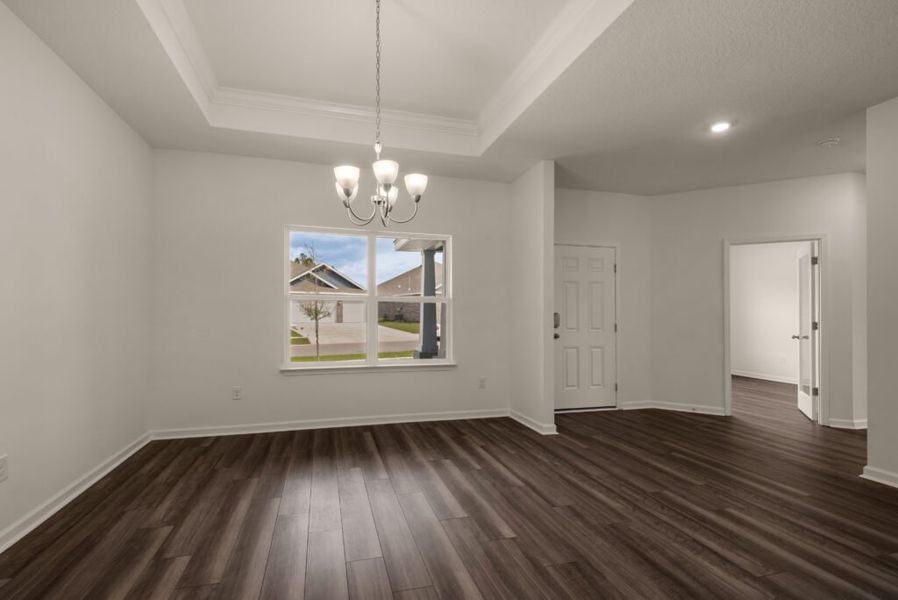 Representative unfurnished interior of a home built from the Rosemary by Holiday Builders in Sanborn Hill, Milton (Image 18). Representative unfurnished interior of a home built from the Rosemary by Holiday Builders in Sanborn Hill, Milton (Image 18).