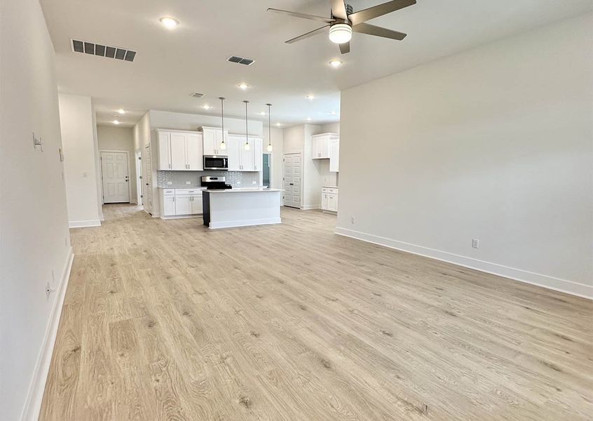 Furnished interior view inside a new home in Sage Hollow, Kyle (Image 6). Furnished interior view inside a new home in Sage Hollow, Kyle (Image 6).