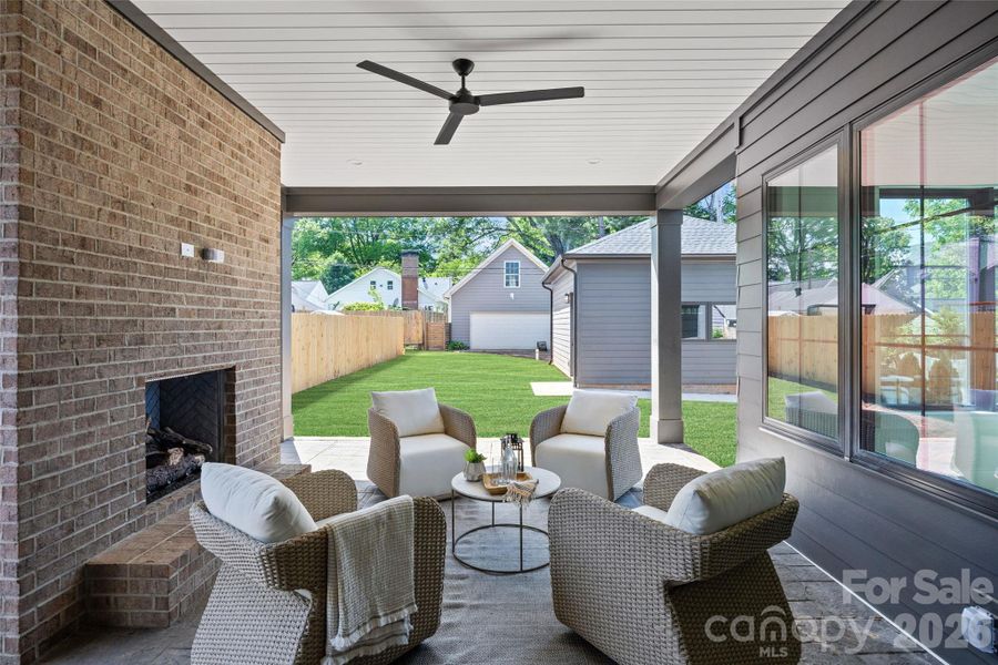 Exterior details and patio area of a home in , Charlotte (Image 30).