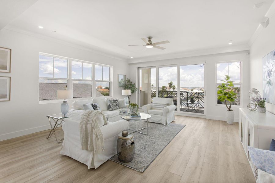 Furnished interior view inside a new home in , Tierra Verde (Image 39).