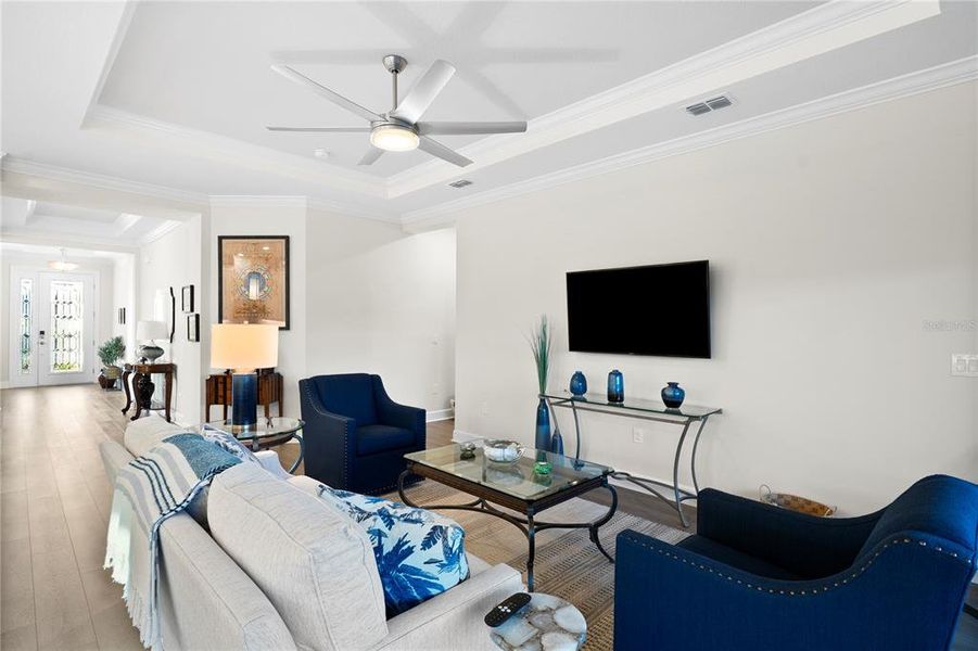 Furnished interior view inside a new home in Esplanade at Wiregrass Ranch, Wesley Chapel (Image 33).