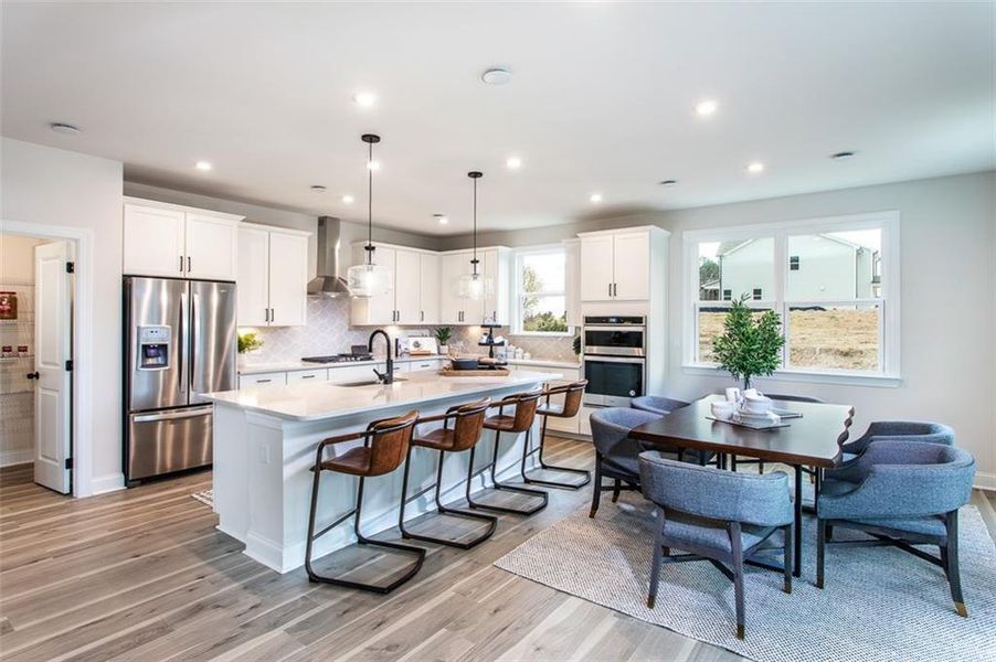 Furnished interior view inside a new home in Hopewell Reserve, Cumming (Image 6). Furnished interior view inside a new home in Hopewell Reserve, Cumming (Image 6).