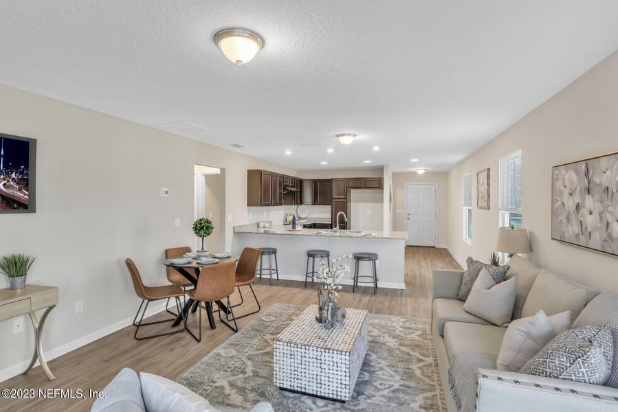 Furnished interior view inside a new home in , Jacksonville (Image 6).