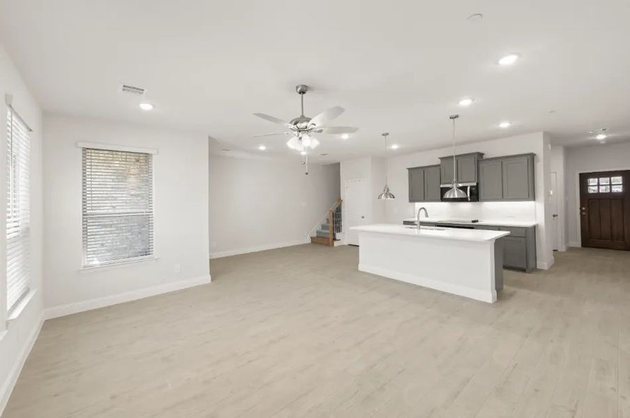 Front exterior of a new home in Sereno Oaks at Buckner Terrace, Dallas, TX, highlighting curb appeal (Image 10).