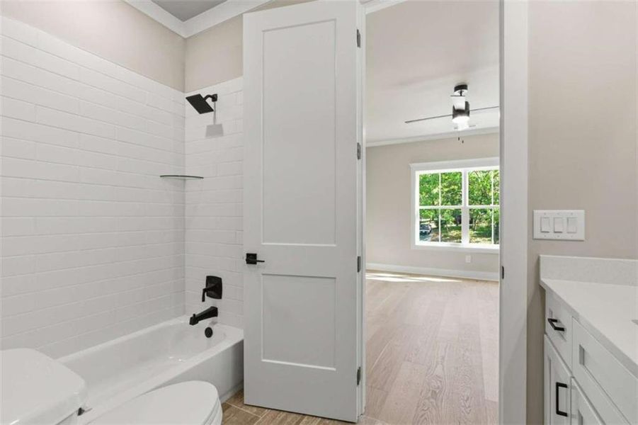 Furnished interior view inside a new home in , Clarkesville (Image 7).