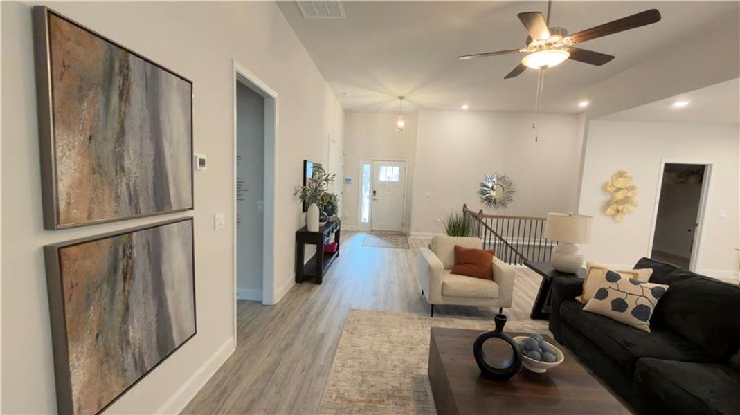 Furnished interior view inside a new home in Habersham Meadows, Demorest (Image 17).