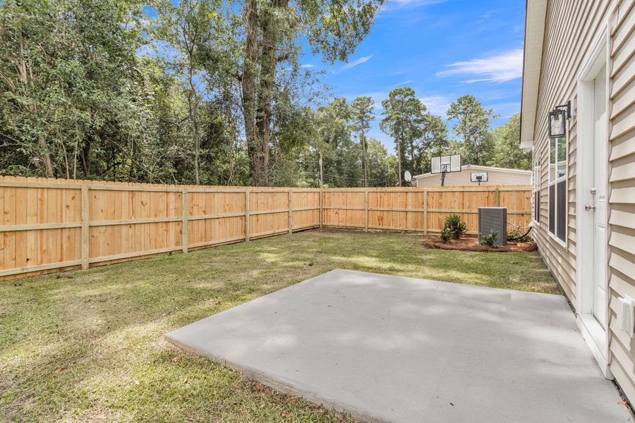 Exterior details and patio area of a home in , Summerville (Image 30). Exterior details and patio area of a home in , Summerville (Image 30).