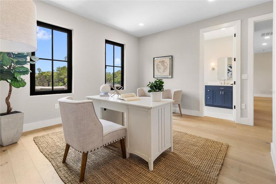 Furnished interior view inside a new home in , Orlando (Image 42).