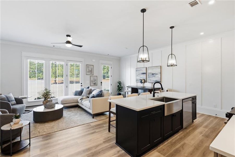 Furnished interior view inside a new home in , Braselton (Image 15).