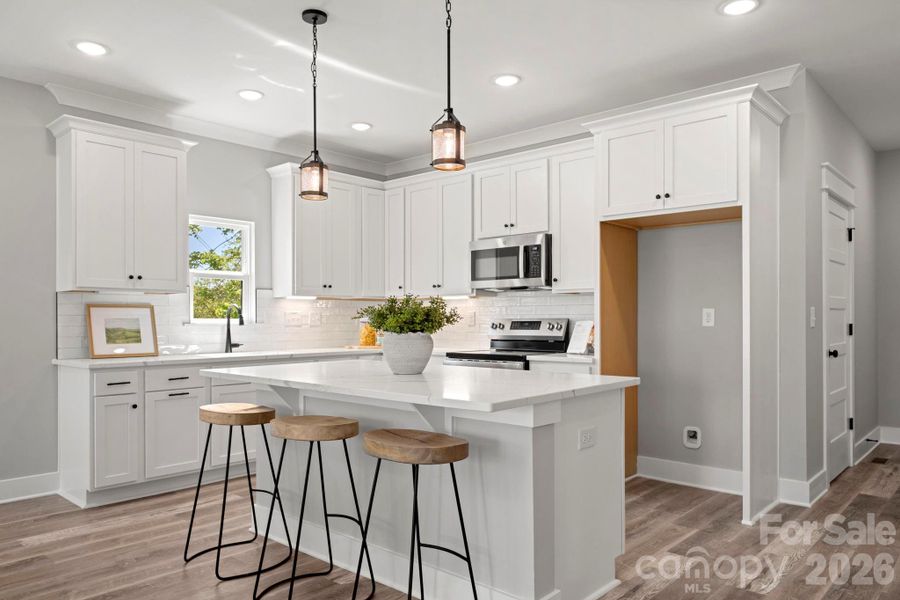 Furnished interior view inside a new home in , Denver (Image 9).