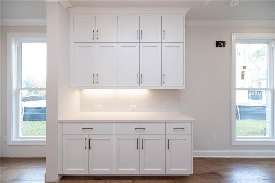 Furnished interior view inside a new home in Waterside Townhomes, Peachtree Corners (Image 16). Furnished interior view inside a new home in Waterside Townhomes, Peachtree Corners (Image 16).