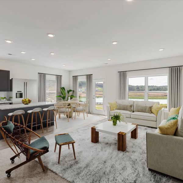Representative furnished interior of a home built from the The Kora by Artisan Built Communities in Salacoa, Calhoun (Image 5).