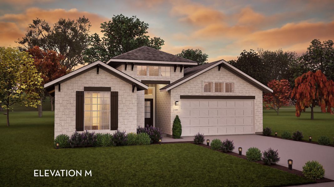 Representative exterior photo of a completed home built from the Greeley by CastleRock Communities in Santa Rita Ranch, Liberty Hill, TX (Image 2).