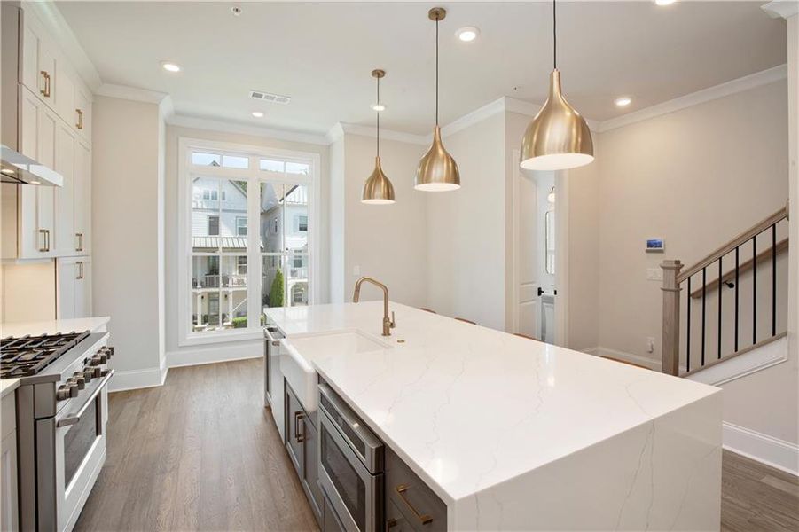 Furnished interior view inside a new home in , Alpharetta (Image 38).
