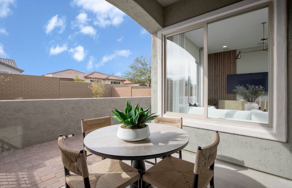 Representative exterior details of a home built from the Bayley by Del Webb in Sun City Festival, Buckeye (Image 4).
