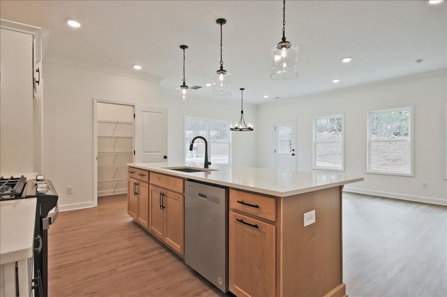Furnished interior view inside a new home in River Walk Place, Lawrenceville (Image 6).