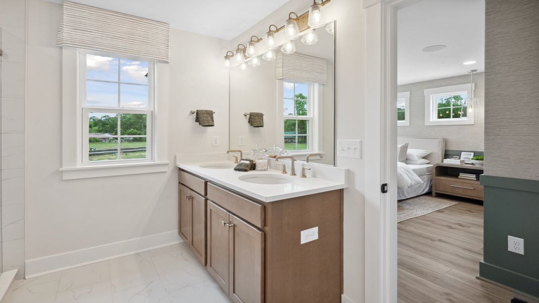Representative furnished interior of a home built from the St. Helena by DRB Homes in Creekside at Andrews, Summerville (Image 20).