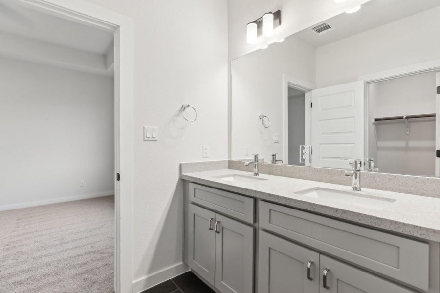 Furnished interior view inside a new home in Townhomes at Gattis, Round Rock (Image 14).