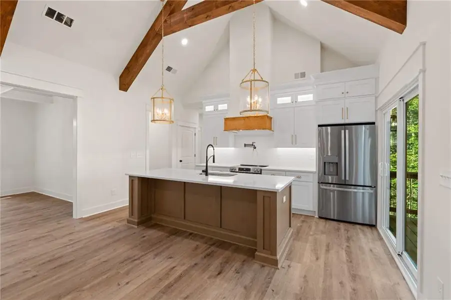 Furnished interior view inside a new home in , Dahlonega (Image 15).