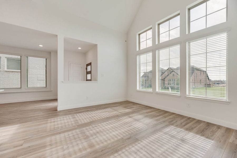 Representative unfurnished interior of a home built from the Mulberry by Pacesetter Homes in Elevon, Lavon (Image 13). Representative unfurnished interior of a home built from the Mulberry by Pacesetter Homes in Elevon, Lavon (Image 13).