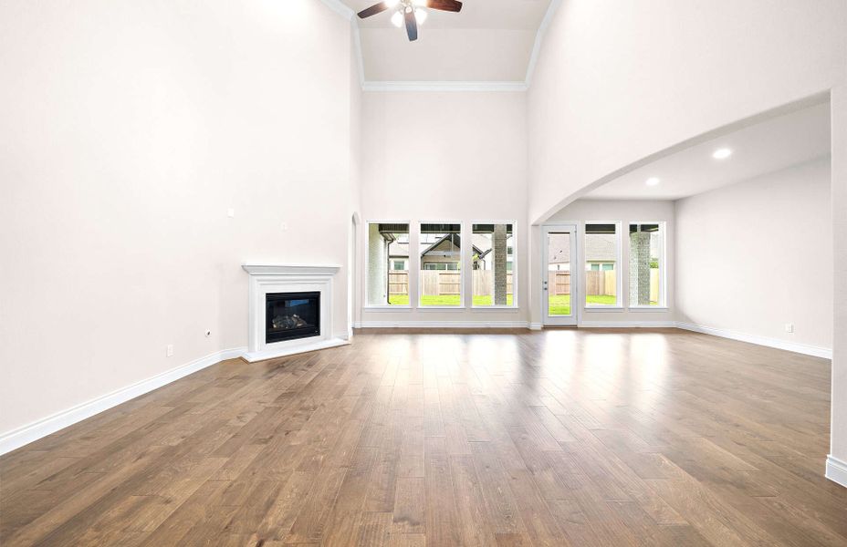 Representative unfurnished interior of a home built from the 4094 by Ravenna Homes in Artavia 70′, Conroe (Image 43).