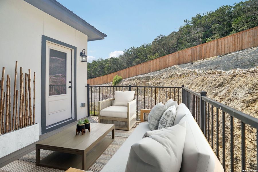 Exterior details and patio area of a home in , San Antonio (Image 4).