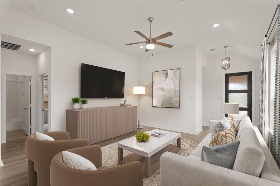 Furnished interior view inside a new home in Brookewater, Rosenberg (Image 8).