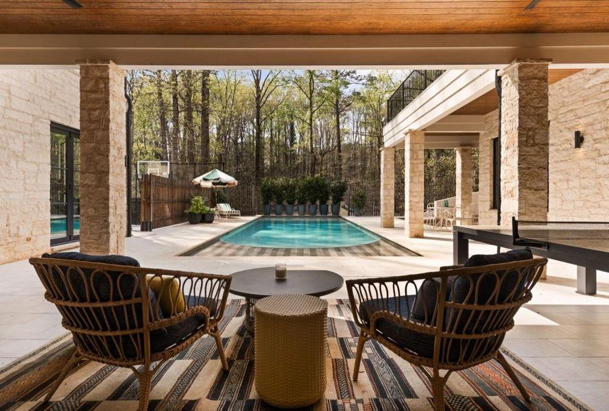 Exterior details and patio area of a home in , Sandy Springs (Image 3).