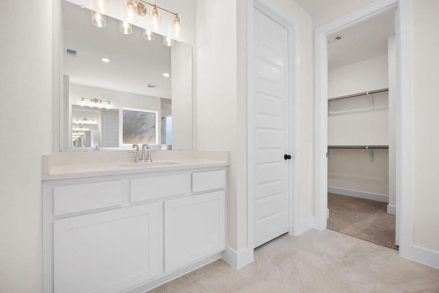 Furnished interior view inside a new home in Bridgeland, Cypress (Image 10).