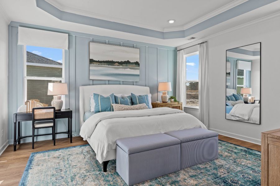 Representative furnished interior of a home built from the The Longboard by Chesapeake Homes in Coastal Club of the Carolinas, Calabash (Image 23).