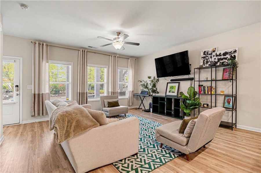 Furnished interior view inside a new home in , Atlanta (Image 6).