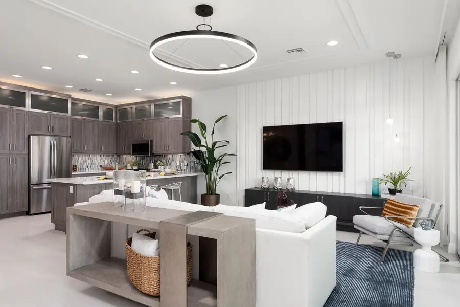Representative furnished interior of a home built from the Dorado by GL Homes in Apex at Avenir, Palm Beach Gardens (Image 6).