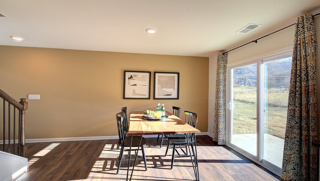 Furnished interior view inside a new home in Wildbrook Village Townhomes, Waynesville (Image 5). Furnished interior view inside a new home in Wildbrook Village Townhomes, Waynesville (Image 5).