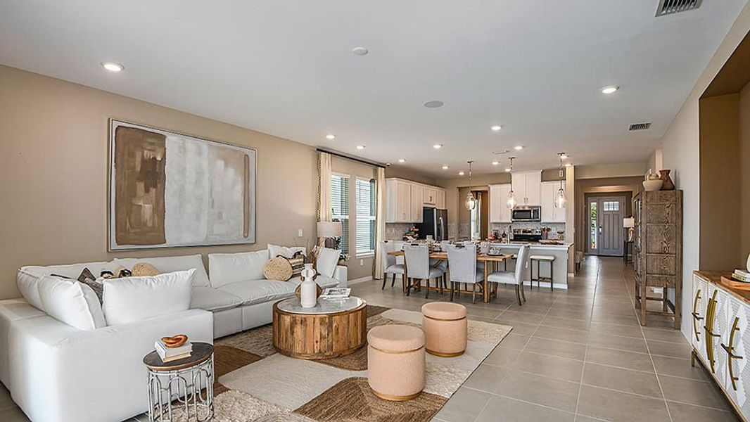 Representative furnished interior of a home built from the Grenada by Taylor Morrison in The Cove at West Port, Port Charlotte (Image 5).