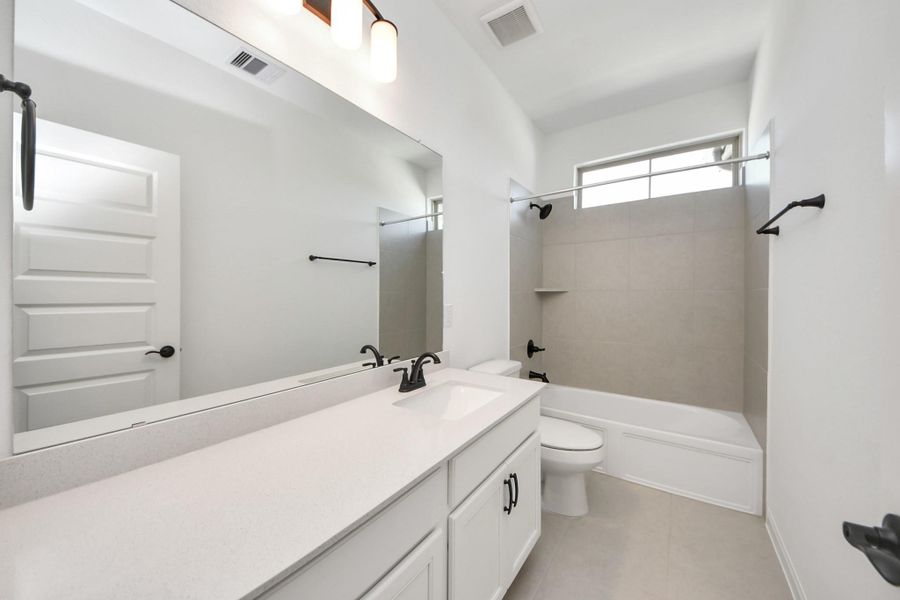 Furnished interior view inside a new home in 50' Traditional Homes at Elyson, Katy (Image 11). Furnished interior view inside a new home in 50' Traditional Homes at Elyson, Katy (Image 11).