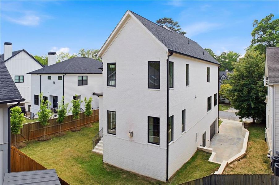 Exterior details and patio area of a home in , Atlanta (Image 28).