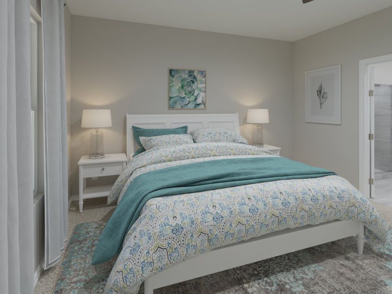 Furnished interior view inside a new home in Morgan Farms, Josephine (Image 5).
