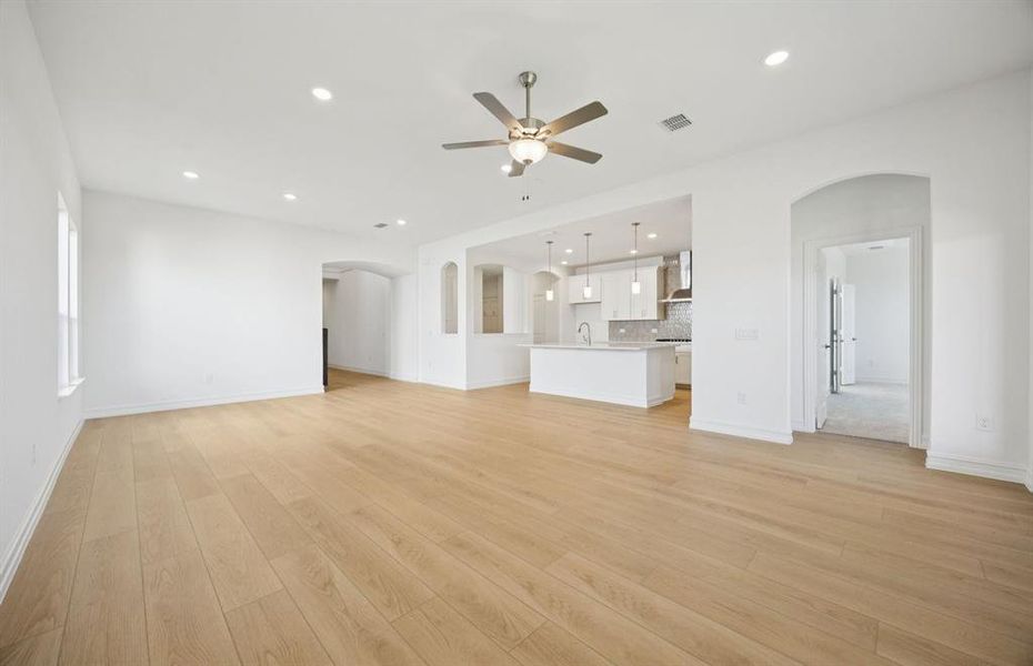 Open concept gathering room Open concept gathering room