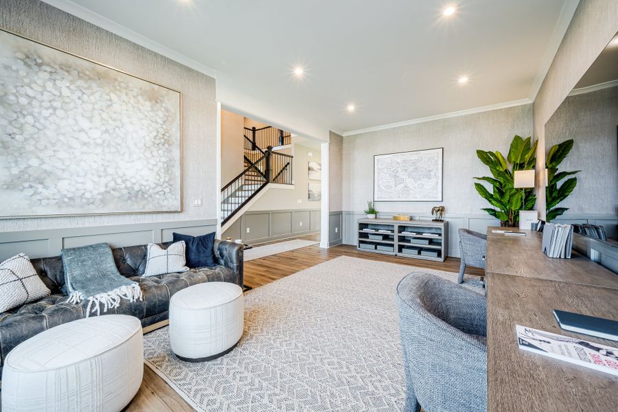 Representative furnished interior of a home built from the Beckett by Fischer Homes in Veranda Manor, Canton (Image 11).