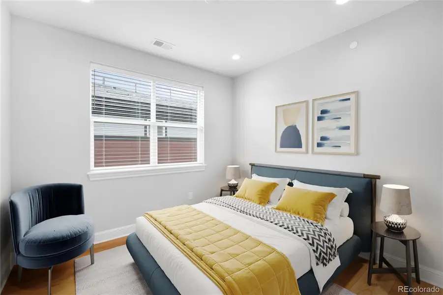All upper level bedrooms flooded with natural sunlight
