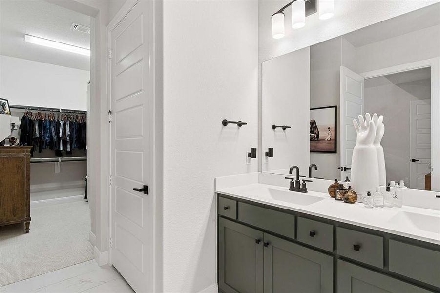 Furnished interior view inside a new home in Elements at Viridian - Garden Series, Arlington (Image 36).