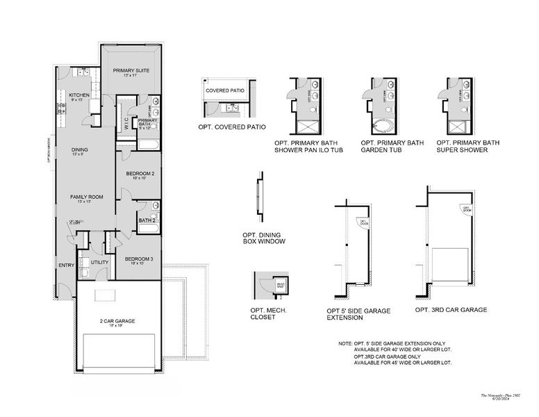 2D floor plan layout for the The Newcastle by Legend Homes in Katzer Ranch, Converse, TX (Image 3). 2D floor plan layout for the The Newcastle by Legend Homes in Katzer Ranch, Converse, TX (Image 3).