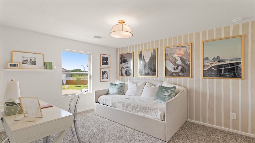 Furnished interior view inside a new home in Cypress Green, Tomball (Image 32).