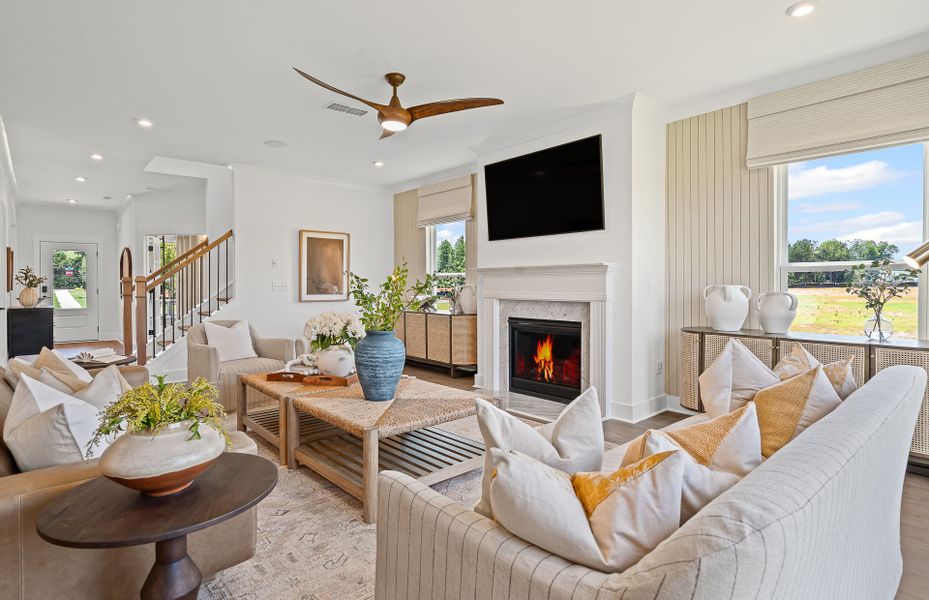 Furnished interior view inside a new home in Creekside at Skelton, Hoschton (Image 4).