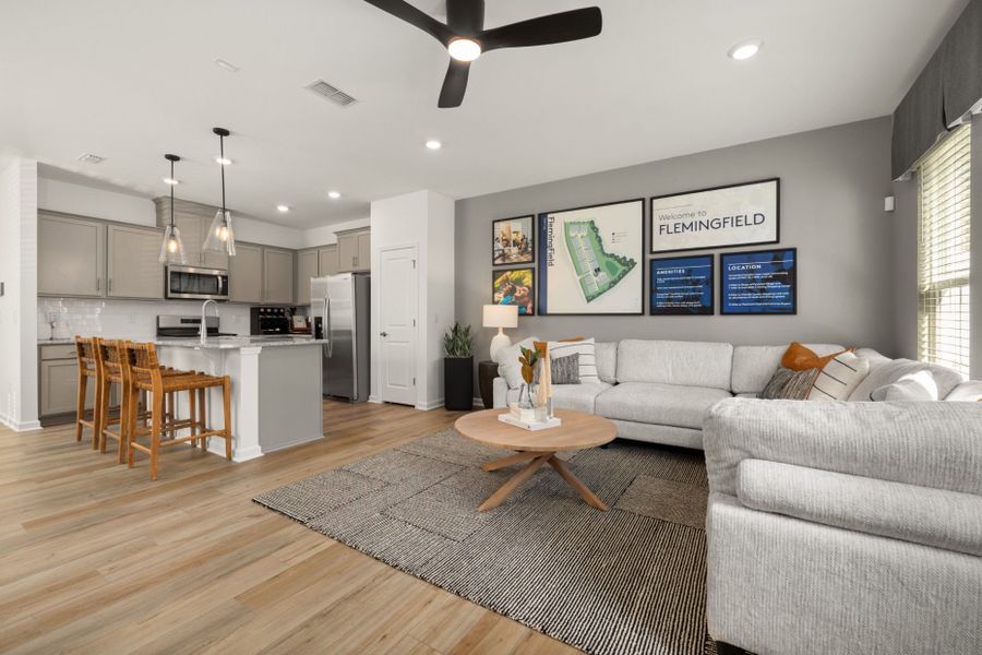Furnished interior view inside a new home in Flemingfield, Greensboro (Image 17).