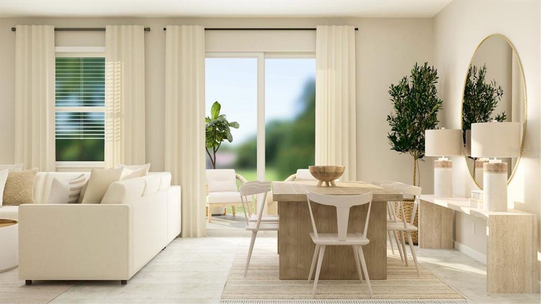 Furnished interior view inside a new home in , Clermont (Image 5).