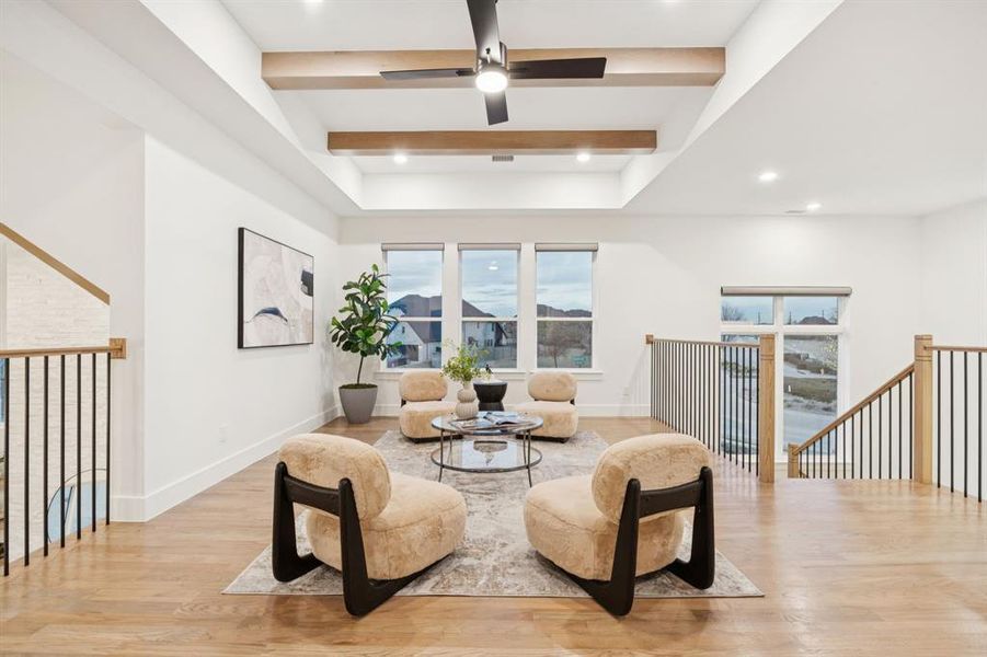Furnished interior view inside a new home in Edgestone at Legacy, Frisco (Image 34).